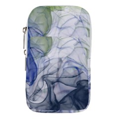 Blue Alcohol Ink Waist Pouch (large) by Dazzleway