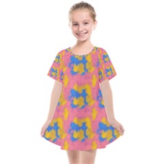 Abstract Painting Kids  Smock Dress by SychEva