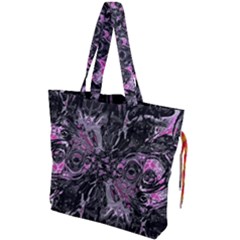 Punk Cyclone Drawstring Tote Bag by MRNStudios