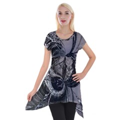 Satellite Short Sleeve Side Drop Tunic by MRNStudios