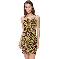 Fur-leopard 2 Summer Tie Front Dress by skindeep