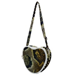 Leatherette Snake 2 Heart Shoulder Bag by skindeep