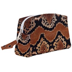 Leatherette Snake 3 Wristlet Pouch Bag (large) by skindeep