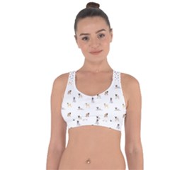Funny Pugs Cross String Back Sports Bra by SychEva
