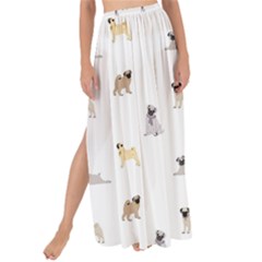 Funny Pugs Maxi Chiffon Tie-up Sarong by SychEva