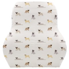 Funny Pugs Car Seat Back Cushion  by SychEva