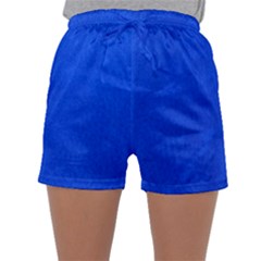 Leather Smooth 22 Blue Sleepwear Shorts by skindeep