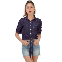 Leatherette 3 Tie Front Shirt  by skindeep