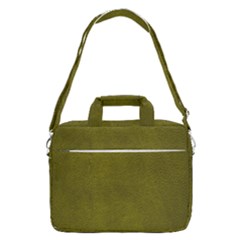 Leatherette 6 Green Macbook Pro Shoulder Laptop Bag (large)