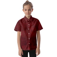 Leatherette 14 Kids  Short Sleeve Shirt by skindeep