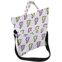 Pattern Cute Flash Design Fold Over Handle Tote Bag