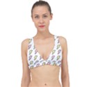 Pattern Cute Flash Design Classic Banded Bikini Top View1