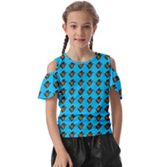 Monarch Butterfly Print Kids  Butterfly Cutout Tee