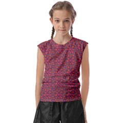 Pink Zoas Print Kids  Raglan Cap Sleeve Tee by Kritter