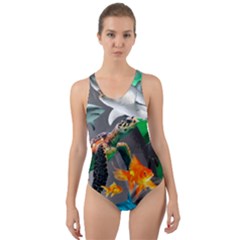 Point Of Entry 4 Cut-out Back One Piece Swimsuit by impacteesstreetwearcollage