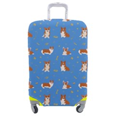 Cute Corgi Dogs Luggage Cover (medium) by SychEva