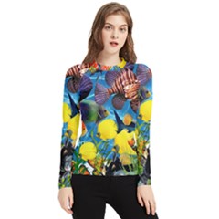 Ocean Deep Cropped Women s Long Sleeve Rash Guard