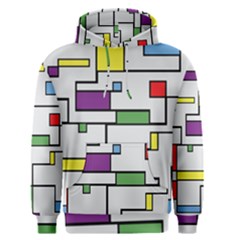 Colorful Rectangles Men s Core Hoodie by LalyLauraFLM