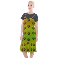 Sun Flowers For Iconic Pleasure In Pumpkin Time Camis Fishtail Dress by pepitasart