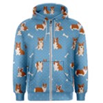 Cute Corgi Dogs Men s Zipper Hoodie