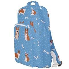 Cute Corgi Dogs Double Compartment Backpack by SychEva