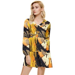 Dscf5559 - Edited Tiered Long Sleeve Mini Dress