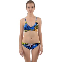 Blue Bird-1-1 Wrap Around Bikini Set by bestdesignintheworld