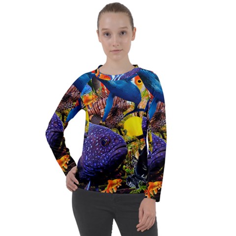 The Life Aquatic Women s Long Sleeve Raglan Tee by impacteesstreetwearcollage