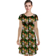 Dindollygreen Cap Sleeve Nightdress by snowwhitegirl