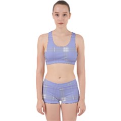 Lighblu Plaid Work It Out Gym Set