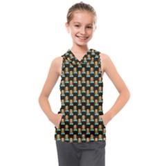 Girl Black Kids  Sleeveless Hoodie by snowwhitegirl