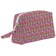 Girl Pink Wristlet Pouch Bag (large) by snowwhitegirl