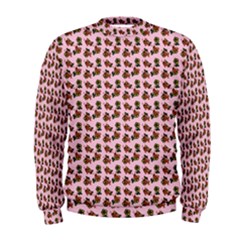 Cute Deer Pattern Pink Men s Sweatshirt by snowwhitegirl