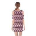 Cute Deer Pattern Pink Shoulder Cutout One Piece Dress View2