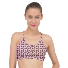 Cute Deer Pattern Pink Basic Training Sports Bra by snowwhitegirl