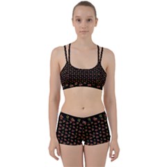 Cute Deer Pattern Black Perfect Fit Gym Set by snowwhitegirl