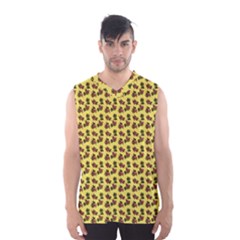 Cute Deer Pattern Yellow Men s Basketball Tank Top by snowwhitegirl