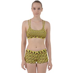 Cute Deer Pattern Yellow Perfect Fit Gym Set by snowwhitegirl