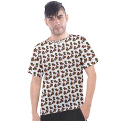 Cute Deer Pattern White Men s Sport Top by snowwhitegirl