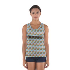 Girl Blue Sport Tank Top  by snowwhitegirl