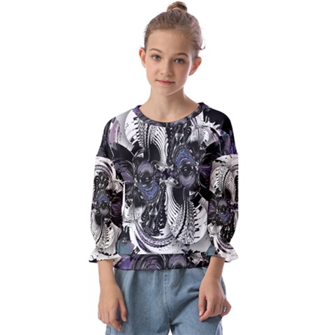 Twin Migraines Kids  Cuff Sleeve Top by MRNStudios