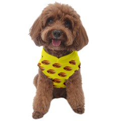 Vector Burgers, Fast Food Sandwitch Pattern At Yellow Dog Sweater by Casemiro