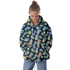 Multi-colored Circles Kids  Oversized Hoodie by SychEva