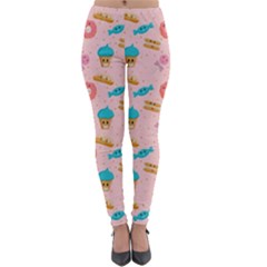 Funny Sweets With Teeth Lightweight Velour Leggings by SychEva