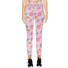 Funny Sweets With Teeth Pocket Leggings  by SychEva