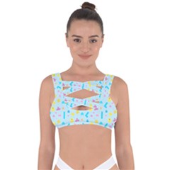 Arcade Dreams Blue  Bandaged Up Bikini Top by thePastelAbomination