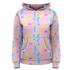 Arcade Dreams Pink Women s Pullover Hoodie by thePastelAbomination