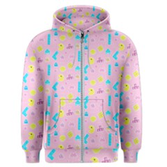 Arcade Dreams Pink Men s Zipper Hoodie by thePastelAbomination