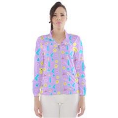 Arcade Dreams Lilac Women s Windbreaker by thePastelAbomination