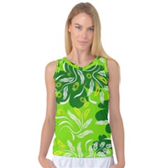 Folk Flowers Pattern Floral Surface Design Seamless Pattern Women s Basketball Tank Top by Eskimos